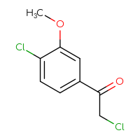 Chemical structure of 2-chloro-1-(4-chloro-3-methoxyphenyl)ethan-1-one - CSSB00011084311