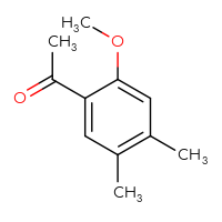 Chemical structure of 1-(2-methoxy-4,5-dimethylphenyl)ethan-1-one - CSSB00000080743