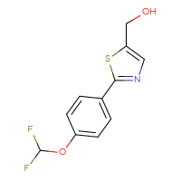 Chemical structure of {2-[4-(difluoromethoxy)phenyl]-1,3-thiazol-5-yl}methanol - CSSB00003651271