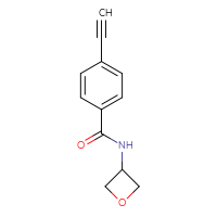 Chemical structure of 4-ethynyl-N-(oxetan-3-yl)benzamide - CSSB01991554533