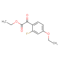 Chemical structure of ethyl 2-(4-ethoxy-2-fluorophenyl)-2-oxoacetate - CSSB00133646677