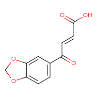 Chemical structure of (2E)-4-(2H-1,3-benzodioxol-5-yl)-4-oxobut-2-enoic acid - CSSB00010002321