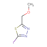 Chemical structure of 2-iodo-5-(methoxymethyl)-1,3,4-thiadiazole - CSSB00011859116