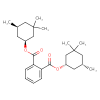 Chemical structure of 1,2-bis[(1S,5S)-3,3,5-trimethylcyclohexyl] benzene-1,2-dicarboxylate - CSSB00159241531