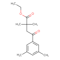 Chemical structure of ethyl 4-(3,5-dimethylphenyl)-2,2-dimethyl-4-oxobutanoate - CSSB00020572196