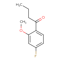 Chemical structure of 1-(4-fluoro-2-methoxyphenyl)butan-1-one - CSSB00000106478