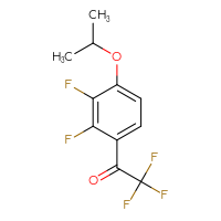 Chemical structure of 1-[2,3-difluoro-4-(propan-2-yloxy)phenyl]-2,2,2-trifluoroethan-1-one - CSSB21103685008
