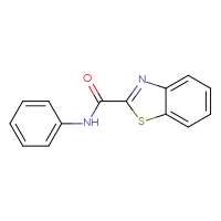 Chemical structure of N-phenyl-1,3-benzothiazole-2-carboxamide - CSSB00046162820