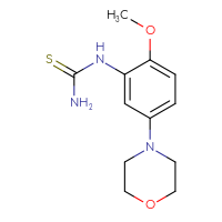 Chemical structure of [2-methoxy-5-(morpholin-4-yl)phenyl]thiourea - CSSB00020636470
