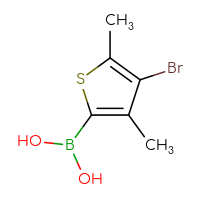 Chemical structure of (4-bromo-3,5-dimethylthiophen-2-yl)boronic acid - CSSB00011106547