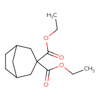Chemical structure of 3,3-diethyl bicyclo[3.2.1]octane-3,3-dicarboxylate - CSSB21176551933