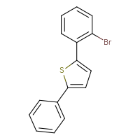 Chemical structure of 2-(2-bromophenyl)-5-phenylthiophene - CSSB06584845915