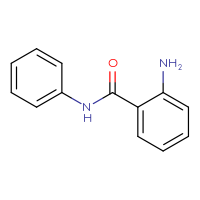Chemical structure of 2-amino-N-phenylbenzamide - CSSB00005462405