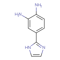 Chemical structure of 4-(1H-imidazol-2-yl)benzene-1,2-diamine - CSSB00000095804