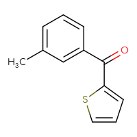 Chemical structure of (3-methylphenyl)(thiophen-2-yl)methanone - CSSB00011267906