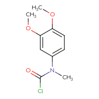 Chemical structure of N-(3,4-dimethoxyphenyl)-N-methylcarbamoyl chloride - CSSB00028656094
