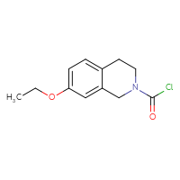 Chemical structure of 7-ethoxy-1,2,3,4-tetrahydroisoquinoline-2-carbonyl chloride - CSSB14968818815