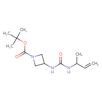 Chemical structure of tert-butyl 3-{[(but-3-en-2-yl)carbamoyl]amino}azetidine-1-carboxylate - CSSB00113971187