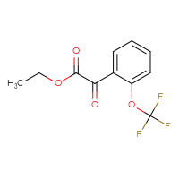 Chemical structure of ethyl 2-oxo-2-[2-(trifluoromethoxy)phenyl]acetate - CSSB00029572538