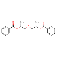 Chemical structure of 1-[2-(benzoyloxy)propoxy]propan-2-yl benzoate - CSSB00025759850