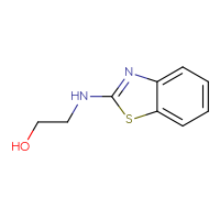 Chemical structure of 2-[(1,3-benzothiazol-2-yl)amino]ethan-1-ol - CSSB00000197313