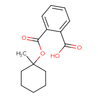 Chemical structure of 2-{[(1-methylcyclohexyl)oxy]carbonyl}benzoic acid - CSSB00159247956