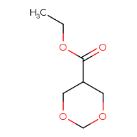 Chemical structure of ethyl 1,3-dioxane-5-carboxylate - CSSB00039533238