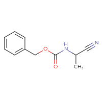 Chemical structure of benzyl N-(1-cyanoethyl)carbamate - CSSB00009996972
