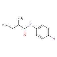 Chemical structure of N-(4-iodophenyl)-2-methylbutanamide - CSSB00011193036