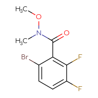 Chemical structure of 6-bromo-2,3-difluoro-N-methoxy-N-methylbenzamide - CSSB14790571760