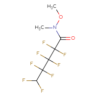 Chemical structure of 2,2,3,3,4,4,5,5-octafluoro-N-methoxy-N-methylpentanamide - CSSB07054139452