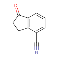 Chemical structure of 1-oxo-2,3-dihydro-1H-indene-4-carbonitrile - CSSB00011996346