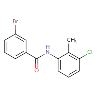 Chemical structure of 3-bromo-N-(3-chloro-2-methylphenyl)benzamide - CSSB00000580837