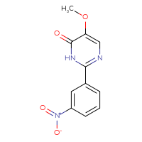 Chemical structure of 5-methoxy-2-(3-nitrophenyl)-3,4-dihydropyrimidin-4-one - CSSB00008318717