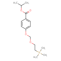 Chemical structure of propan-2-yl 4-{[2-(trimethylsilyl)ethoxy]methoxy}benzoate - CSSB20942246771