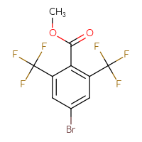 Chemical structure of methyl 4-bromo-2,6-bis(trifluoromethyl)benzoate - CSSB00137349838