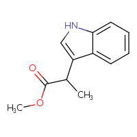 Chemical structure of methyl 2-(1H-indol-3-yl)propanoate - CSSB00013036299