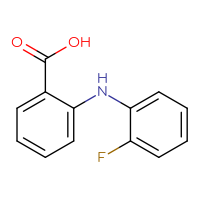 Chemical structure of 2-[(2-fluorophenyl)amino]benzoic acid - CSSB00000297717