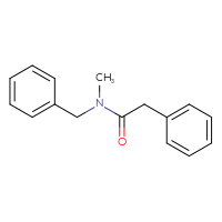 Chemical structure of N-benzyl-N-methyl-2-phenylacetamide - CSSB00030476049