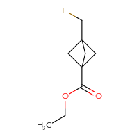 Chemical structure of ethyl 3-(fluoromethyl)bicyclo[1.1.1]pentane-1-carboxylate - CSSB03440386972