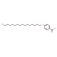 Chemical structure of 4-(hexadecyloxy)benzoic acid - CSSB00000066496