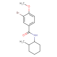 Chemical structure of 3-bromo-4-methoxy-N-(2-methylcyclohexyl)benzamide - CSSB00055412230