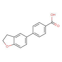 Chemical structure of 4-(2,3-dihydro-1-benzofuran-5-yl)benzoic acid - CSSB00007844101
