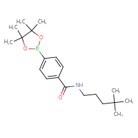 Chemical structure of N-(4,4-dimethylpentyl)-4-(4,4,5,5-tetramethyl-1,3,2-dioxaborolan-2-yl)benzamide - CSSB02533506052