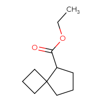 Chemical structure of ethyl spiro[3.4]octane-5-carboxylate - CSSB00048740224