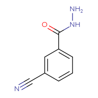 Chemical structure of 3-cyanobenzohydrazide - CSSB00000189925
