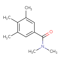 Chemical structure of N,N,3,4,5-pentamethylbenzamide - CSSB08670059322