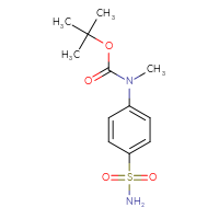 Chemical structure of tert-butyl N-methyl-N-(4-sulfamoylphenyl)carbamate - CSSB00022750466