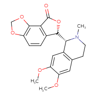 Chemical structure of (10S)-10-[(1R)-6,7-dimethoxy-2-methyl-1,2,3,4-tetrahydroisoquinolin-1-yl]-3,5,11-trioxatricyclo[7.3.0.0²,⁶]dodeca-1(9),2(6),7-trien-12-one - CSSB00137410167
