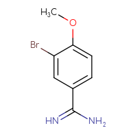 Chemical structure of 3-bromo-4-methoxybenzene-1-carboximidamide - CSSB00011397688